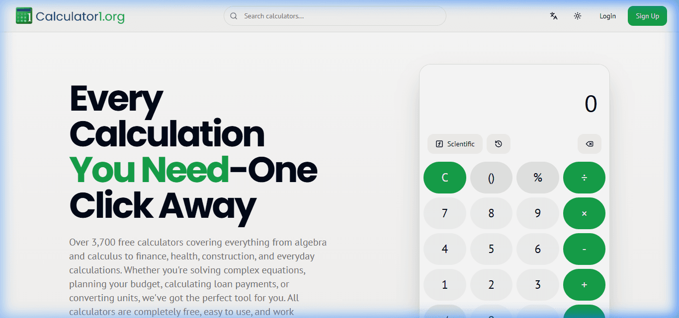 Calculator1 Preview Screenshot